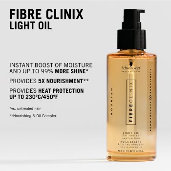 Schwarzkopf Professional Fibre Clinix Light Oil ulei ușor cu efect de nutritiv